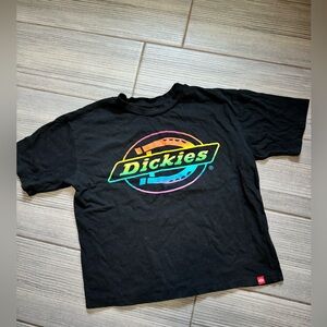 Dickies black colorful logo shirt size S